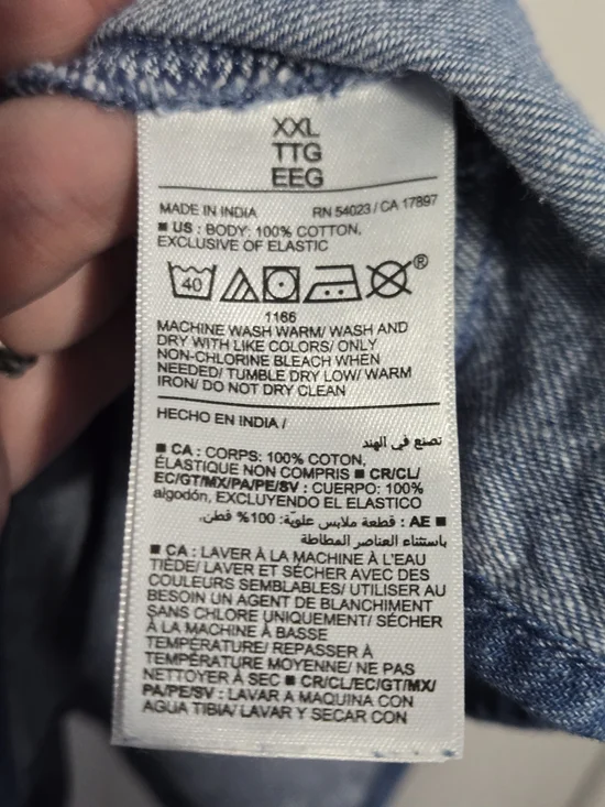 Old Navy XXL Chambray Sundress – Smocked Bodice 100% Cotton - Picture 4 of 6